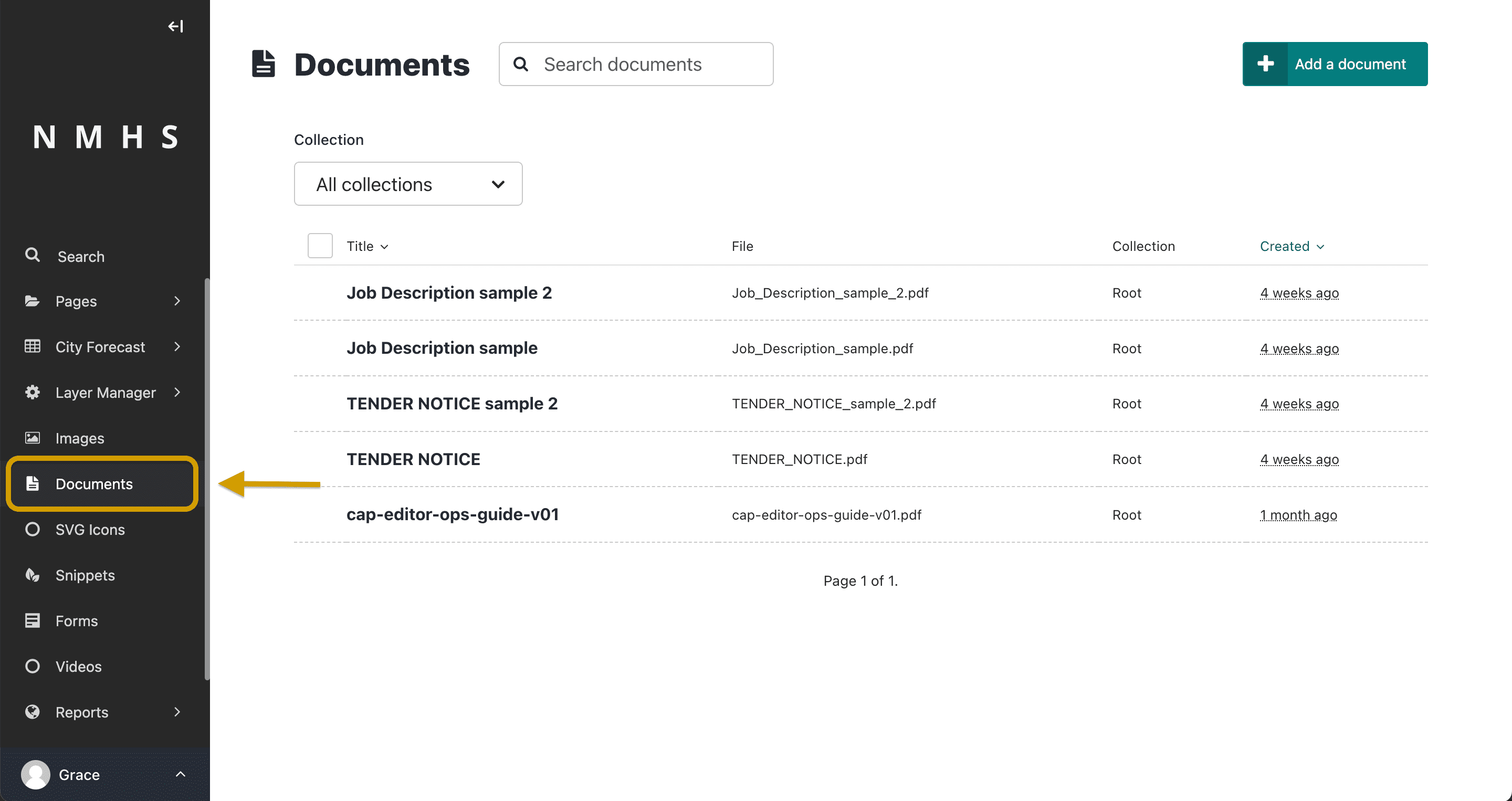 Manage Documents