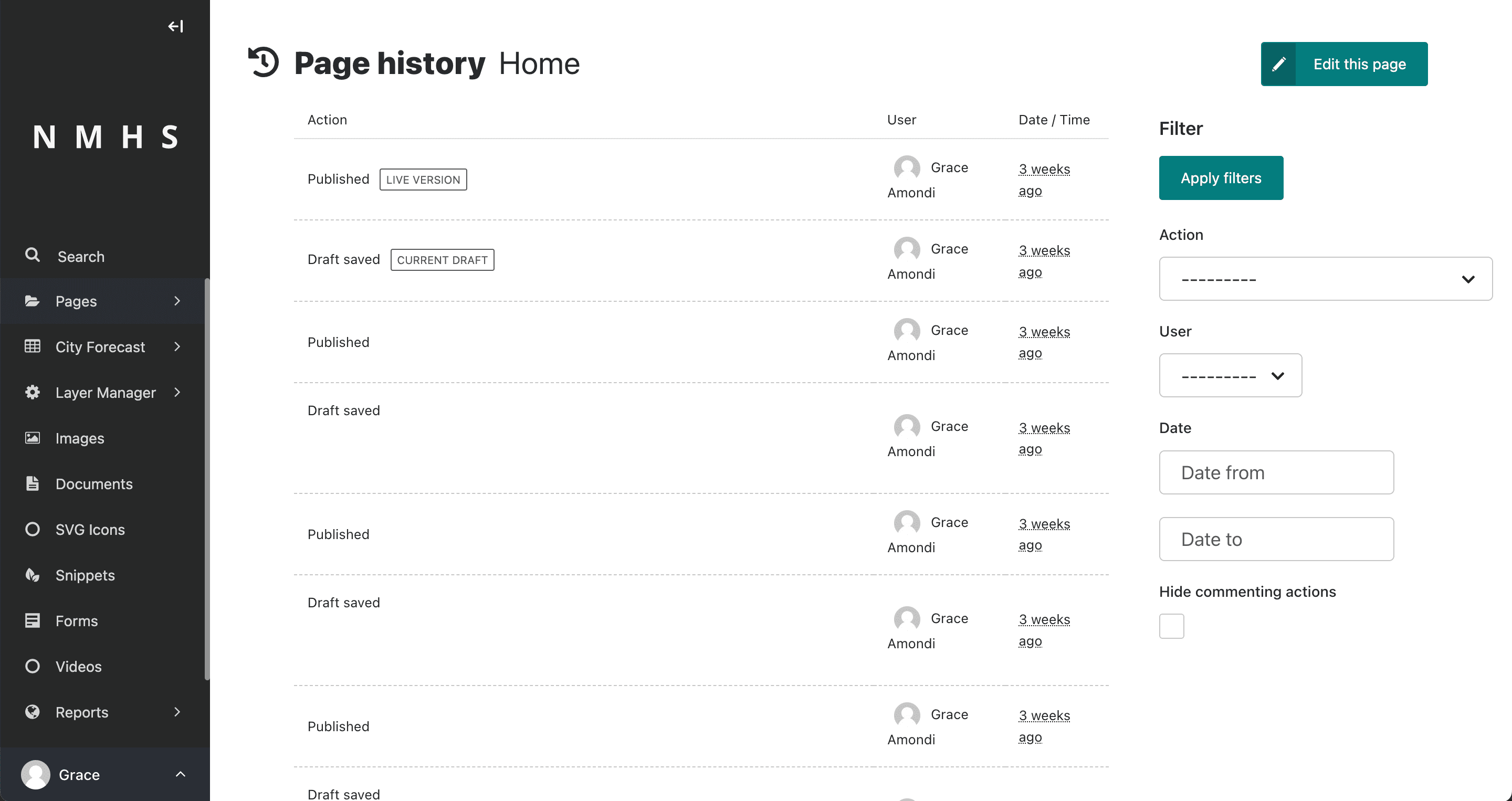 View History