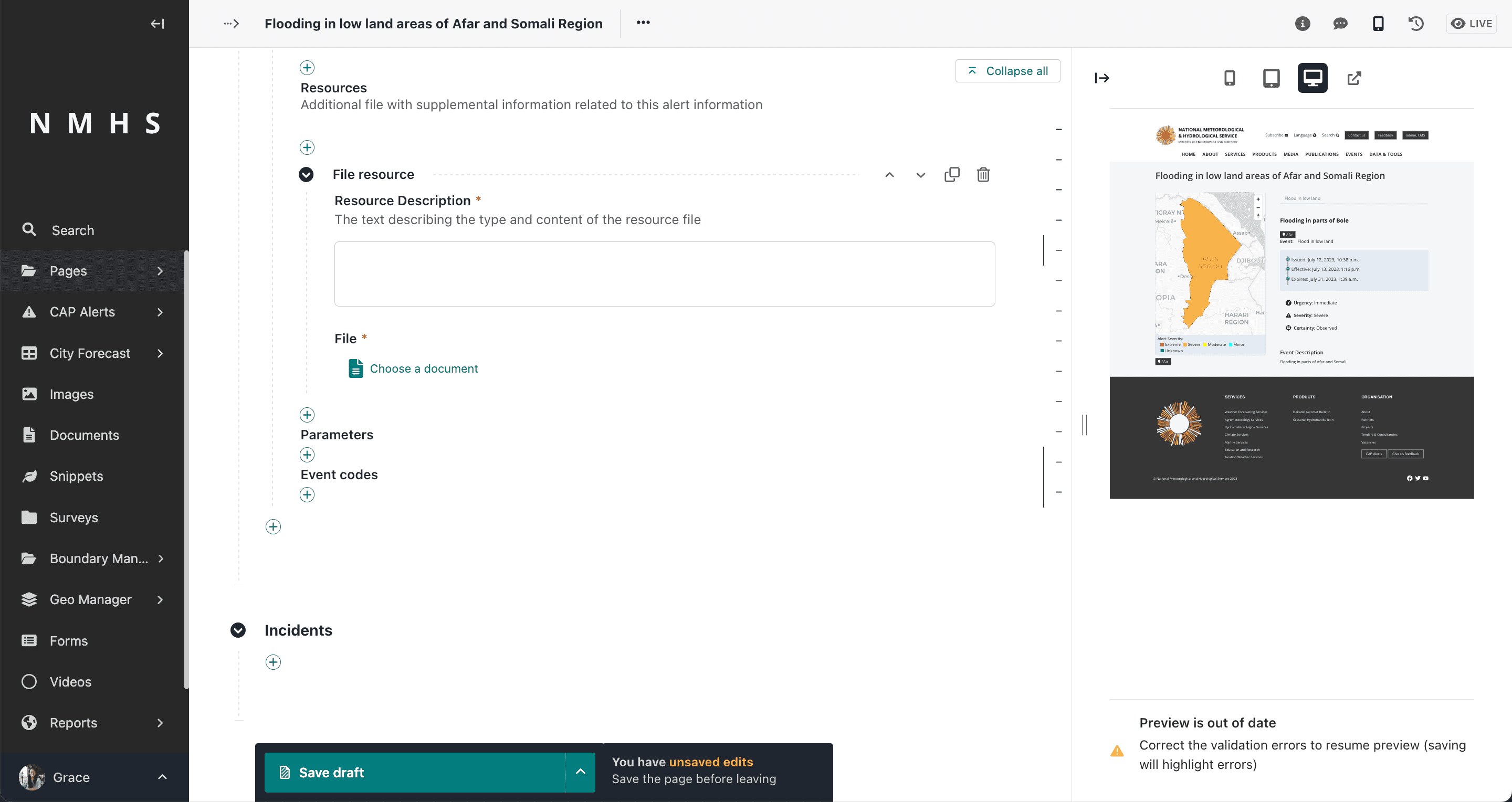 Recurso de alerta