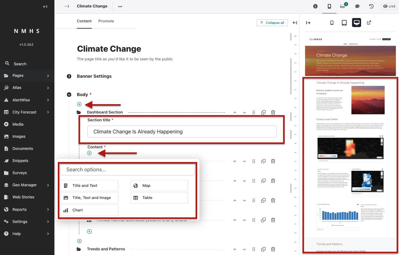 Atlasi ya ClimWeb